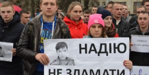 Сотні житомирян вимагали звільнення Надії Савченко