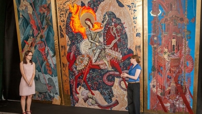 Художниці більше року писали три ікони для стін Михайлівського собору