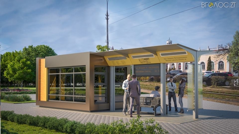 Головний архітектор Житомира показав, як виглядатимуть трамвайні зупинки у центрі міста