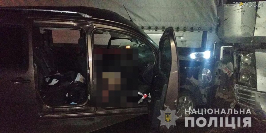 У Житомирському районі загинув водій мінівена, який зіштовхнувся з автопоїздом