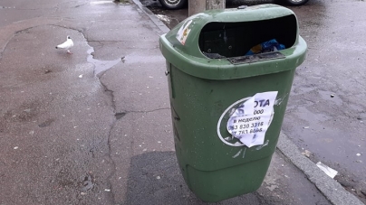 Гроші у смітник: у Житомирі вдруге придбали зелені пластикові урни. Попередні згоріли