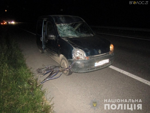 У Новоград-Волинському районі у результаті ДТП загинув велосипедист