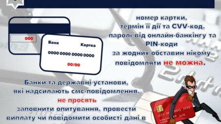 У поліції Житомирщини закликають не вірити повідомленням про отримання фінансової допомоги
