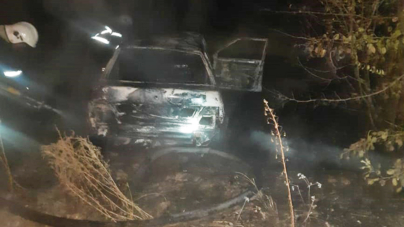 У Житомирському районі авто в’їхало в дерево та спалахнуло