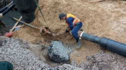 «Житомирводоканал» за 2 дні замінив 300 метрів каналізаційної мережі
