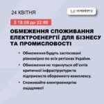 «Укренерго» анонсувала обмеження електропостачання промисловості Житомирщини