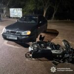 У Коростені Daewoo збило неповнолітніх мотоцикліста і пасажира