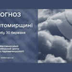 Прогноз погоди на день 30 березня по Житомирській області
