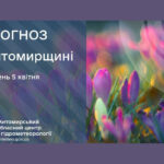 Прогноз погоди на день 05 квітня по Житомирській області