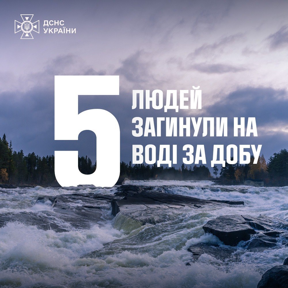 За добу на водоймах України загинули 5 людей!