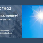 Прогноз погоди на день 21 квітня по Житомирській області