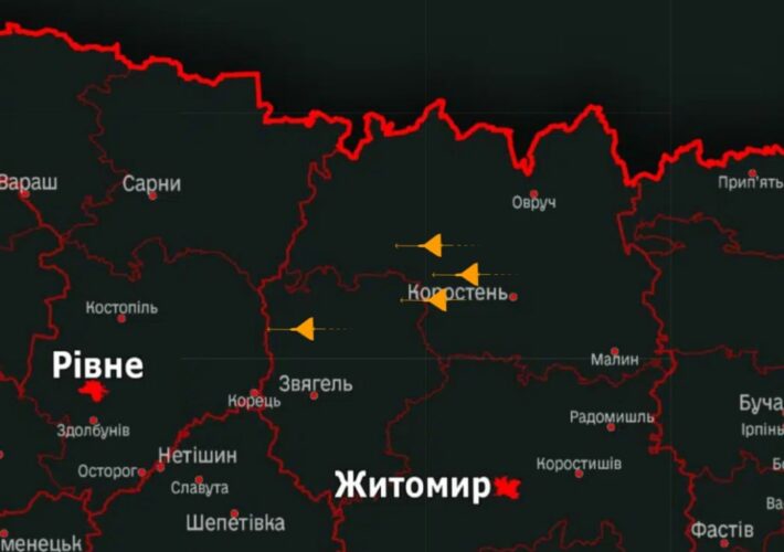 Віталій Бунечко – голова Житомирської ОВА: Житомирщина понад 7 годин перебуває під масованою атакою ворожих безпілотників