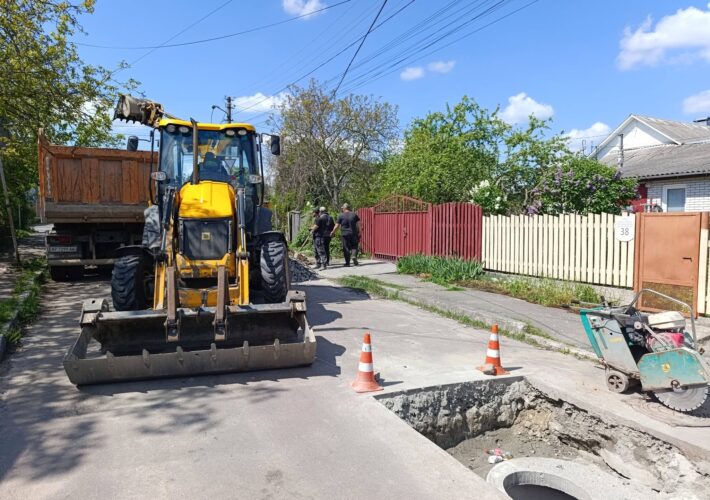 На вул. Скульптора Олішкевича завершено проєкт із каналізування вулиці