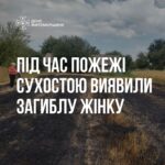 На Звягельщині під час пожежі сухої рослинності виявили загиблу жінку